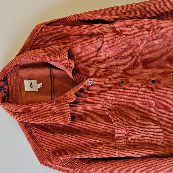 Vans Women's XL Rust Corduroy Button Up Jacket - Picture 2 of 8